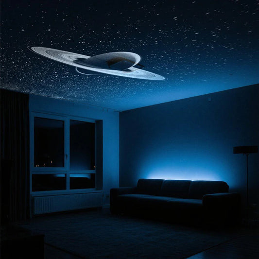 Nueva luz ambiental para habitación con proyección de ambiente, proyección de gran alcance, ambiente romántico, múltiples escenas, distancia de enfoque ajustable.