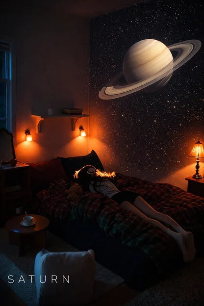 Nueva luz ambiental para habitación con proyección de ambiente, proyección de gran alcance, ambiente romántico, múltiples escenas, distancia de enfoque ajustable.